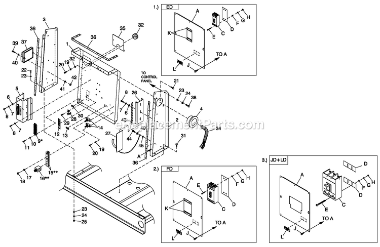 Generac QT05554ANANA (5246779 - 5246780)(2008) 55kw 5.4 120/240 1p Ng Al Bh10 -12-16 Generator - Liquid Cooled Cpl C3 H Control Diagram