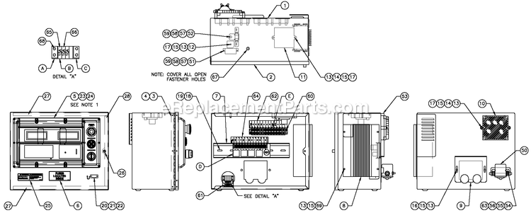 Generac QT05554ANSNA (4406243 - 4794859)(2007) 55kw 5.4 120/240 1p Ng Stlbh10 -04-13 Generator - Liquid Cooled Battey Charger H-Panel 10a 12v Diagram
