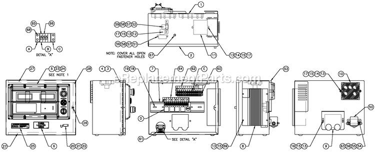 Generac QT05554ANSNA (5411144 - 5591222)(2009) 55kw 5.4 120/240 1p Ng Stlbh10 -07-31 Generator - Liquid Cooled Battery Charger H-Panel 10a 12v Diagram