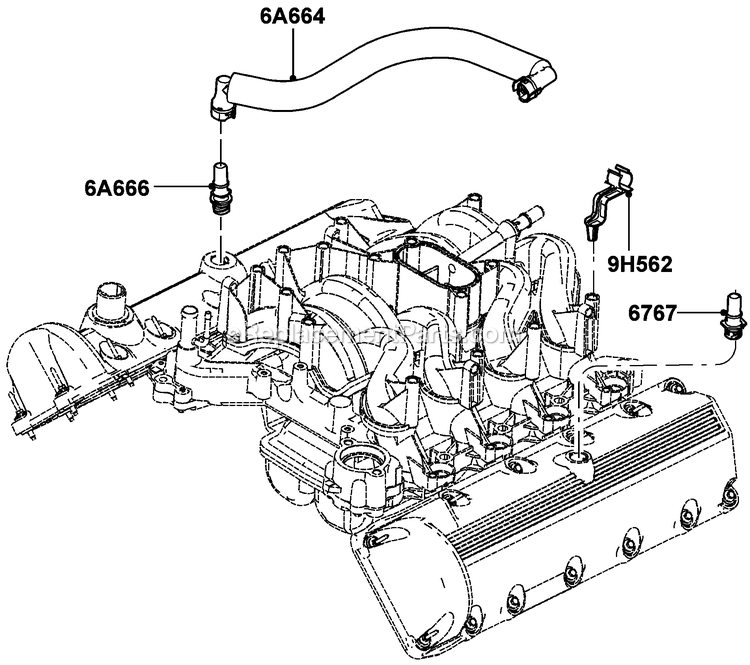 Generac QT05554ANSNA (5955899 - 6462168)(2011) 55kw 5.4 120/240 1p Ng Stlbh10 -07-21 Generator - Liquid Cooled 5.4l Gas Engine Crankcase Ventilation Diagram