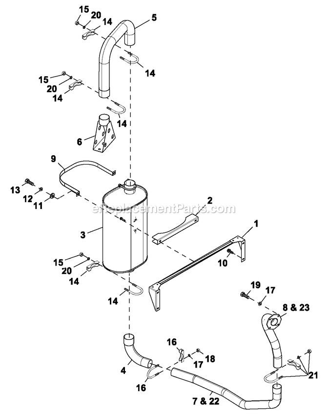 Generac QT06024AVSN (5445079 - 5445080)(2009) Obs 60kw 2.4 120/240 1p Vp St -05-08 Generator - Liquid Cooled Muffler Exh 2.4l G2 Turbo Diagram