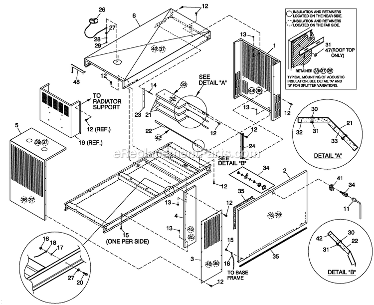 Generac QT06030ANAN (4792636 - 4903485)(2007) 60kw 3.0 120/240 1p Ng Alum -10-18 Generator - Liquid Cooled Enclosure C4 Diagram