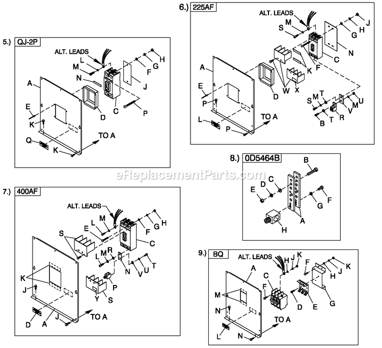 Generac QT06030ANAN (4916379 - 4923489)(2007) 60kw 3.0 120/240 1p Ng Alum -12-03 Generator - Liquid Cooled Cpl C2 And C4 Flex Hsb Diagram