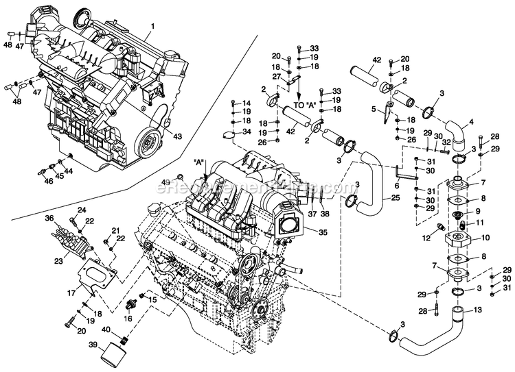 Generac QT06030ANAN (4916379 - 4923489)(2007) 60kw 3.0 120/240 1p Ng Alum -12-03 Generator - Liquid Cooled Engine Make 3.0l G3 Diagram