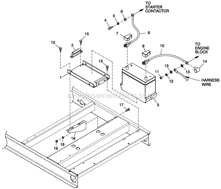 Generac QT06030ANAN (4916379 - 4923489)(2007) 60kw 3.0 120/240 1p Ng Alum -12-03 Generator - Liquid Cooled Battery C4 Diagram