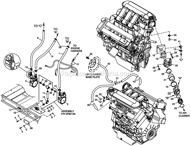 Generac QT06030ANSN (4361373 - 5017502)(2008) 60kw 3.0 120/240 1p Ng Stl -05-21 Generator - Liquid Cooled Fuel Nat.Gas C4 Diagram