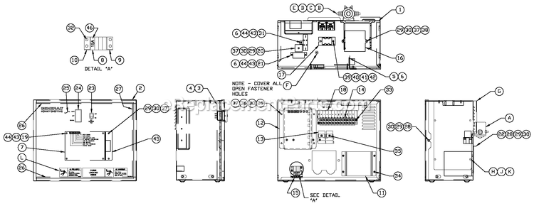 Generac QT06030ANSN (4361373 - 5017502)(2008) 60kw 3.0 120/240 1p Ng Stl -05-21 Generator - Liquid Cooled R-200 3600 Rpm Duratec Diagram