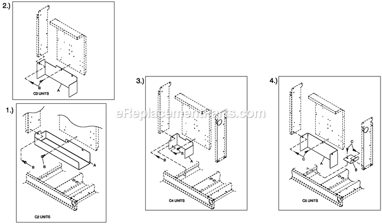 Generac QT06030ANSN (4361373 - 5017502)(2008) 60kw 3.0 120/240 1p Ng Stl -05-21 Generator - Liquid Cooled C4 Cb Connection Box Shielding C2/C4 Diagram