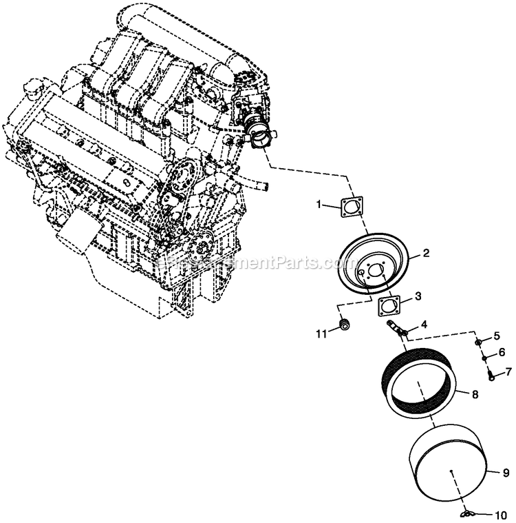 Generac QT06030ANSN (4910691 - 4933758)(2007) 60kw 3.0 120/240 1p Ng Stl -12-26 Generator - Liquid Cooled Air Cleanr C4 Diagram