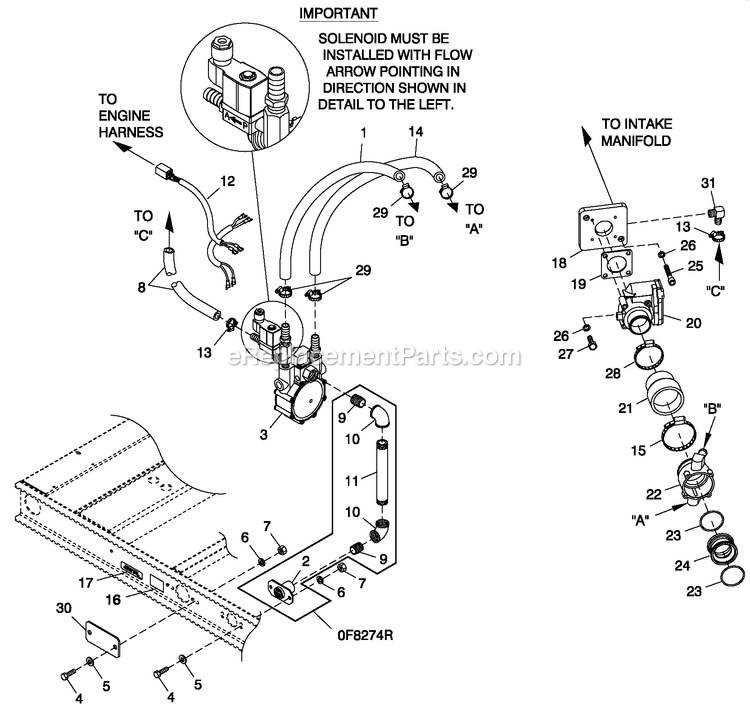 Generac QT06030ANSN (4910691 - 4933758)(2007) 60kw 3.0 120/240 1p Ng Stl -12-26 Generator - Liquid Cooled Fuel Lp Vapor C4 Diagram