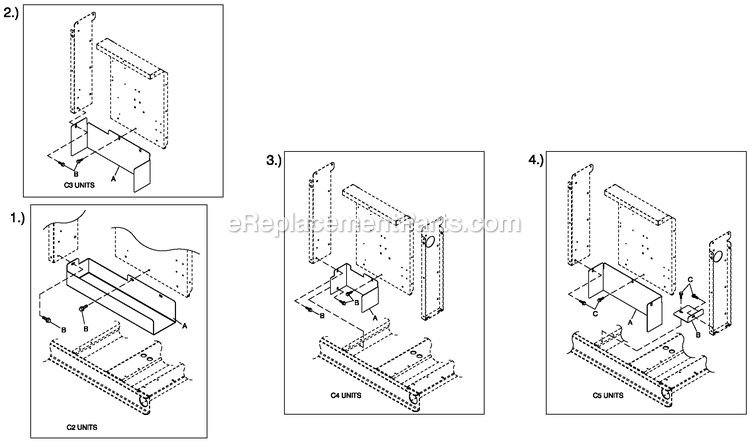 Generac QT06030ANSN (4910691 - 4933758)(2007) 60kw 3.0 120/240 1p Ng Stl -12-26 Generator - Liquid Cooled C4 Cb Connection Box Shielding C2/C4 Diagram