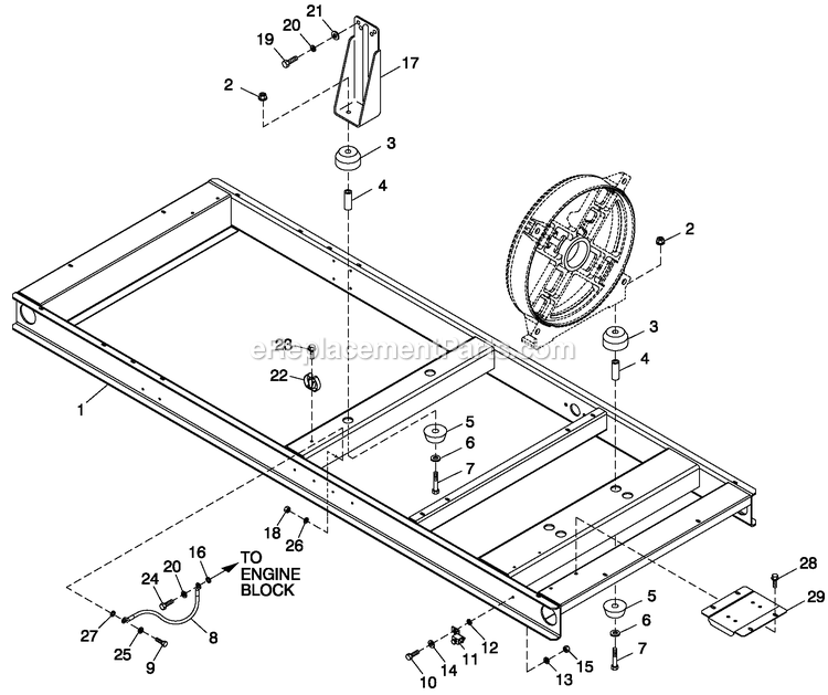 Generac QT07039ANSN (4246306 - 4287351)(2005) 70kw 3.9 120/240 1p Ng Stl -10-12 Generator - Liquid Cooled Mounting Base 3.0l/3.9l.C4 Diagram