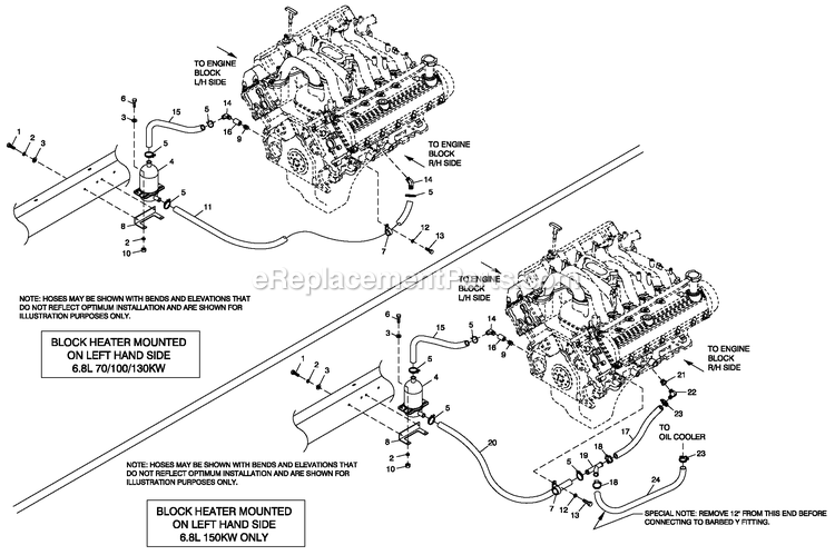 Generac QT07068ANANA (4689545 - 4689546)(2007) Obs 6.8 120/240 1p Ng Al Bh10 -01-12 Generator - Liquid Cooled Block Heater 6.8l C5 Diagram