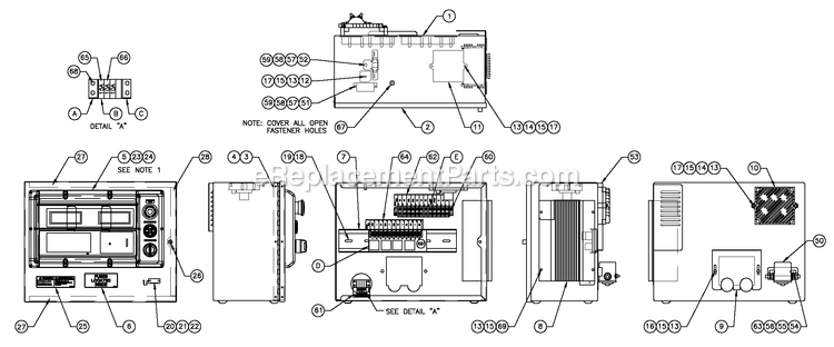 Generac QT07068ANANA (4689545 - 4689546)(2007) Obs 6.8 120/240 1p Ng Al Bh10 -01-12 Generator - Liquid Cooled Battery Charger H-Panel 10a 12v Diagram