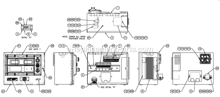 Generac QT07068ANSNA (4858981 - 4937543)(2008) Obs 6.8 120/240 1p Ng Stlbh10 -01-15 Generator - Liquid Cooled Av H-Panel 10a Batc 12v Diagram