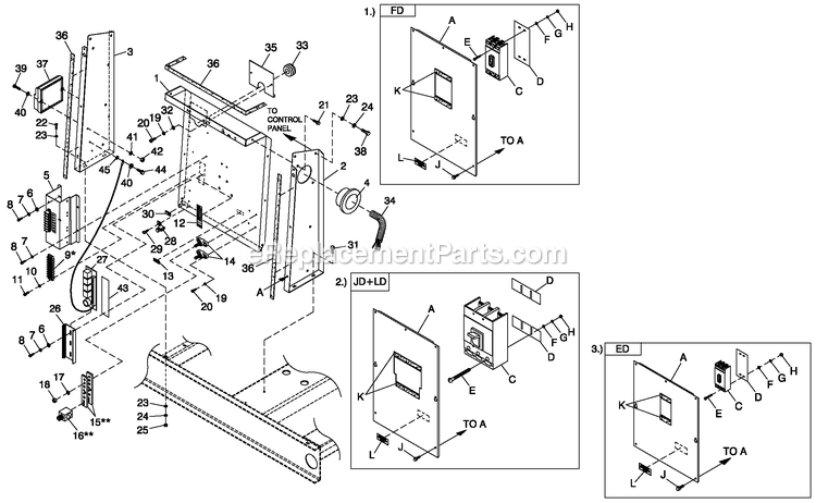 Generac QT08054JVANA (5574167)(2009) Obs Obs4 120/240 3p Vp Al Bh10 -07-22 Generator Cpl C5 H Control Cb Connection (3) Diagram