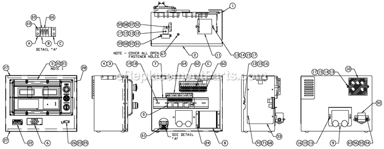 Generac QT10054GNSN (4135893)(2005) 100kw 5.4 120/208 3p Ng Stl -04-25 Generator Av H-Pnl 2a Battc 12v Diagram