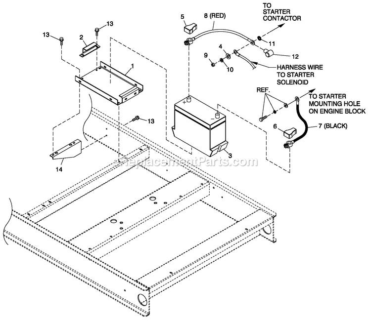 Generac QT10054GNSN (4821901)(2007) 100kw 5.4 120/208 3p Ng Stl -05-14 Generator Battery 5.4l Cpl 4.6l 80kw And 6.8l 150kw Diagram