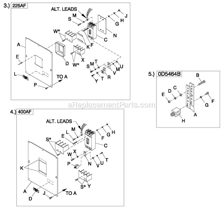 Generac QT10054GVSN (4235791)(2005) 100kw 5.4 120/208 3p Vp Stl -08-25 Generator Cpl C5 H Control Cb Connection (2) Diagram