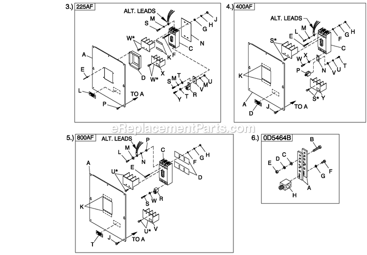 Generac QT13068ANSY (5466536)(2009) Obs 130kw 6.8 120/240 1p Ng St -05-27 Generator - Liquid Cooled Cpl C3 H Control Cb Connection Diagram