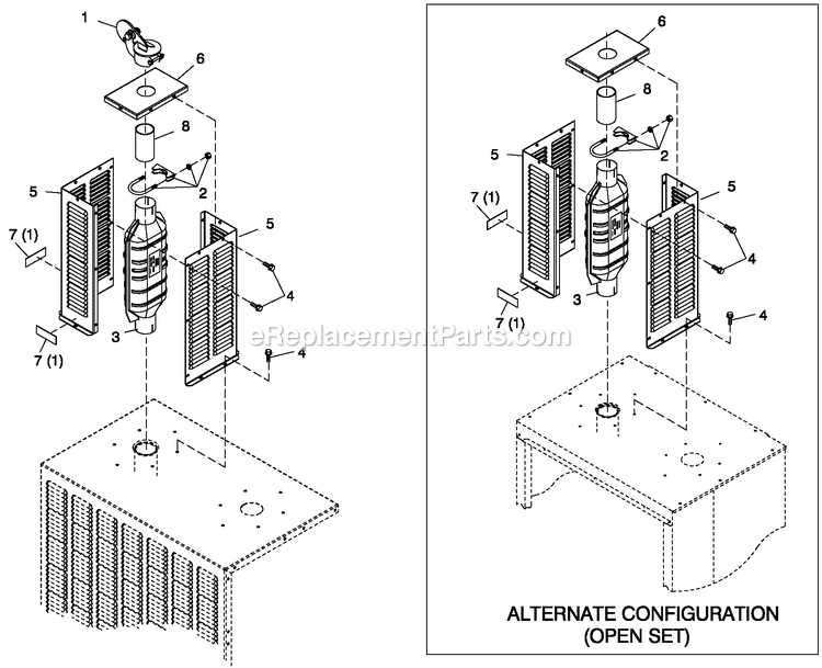 Generac QT13068ANSY (5466536)(2009) Obs 130kw 6.8 120/240 1p Ng St -05-27 Generator - Liquid Cooled Kit Catalyst Exhaust Diagram