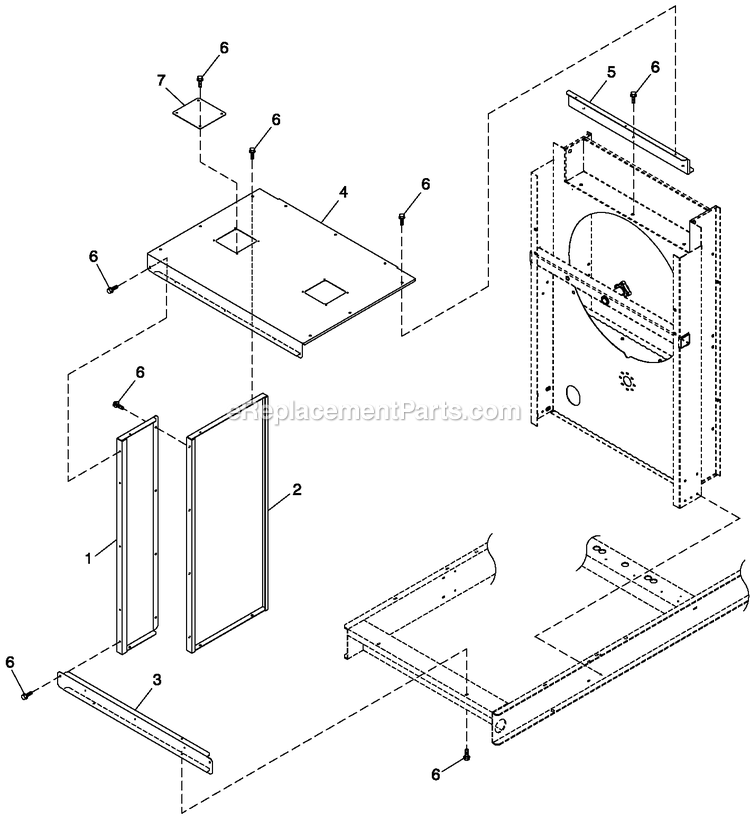 Generac QT13068ANSY (5466536)(2009) Obs 130kw 6.8 120/240 1p Ng St -05-27 Generator - Liquid Cooled C5 Cooling System Fan Drive Diagram