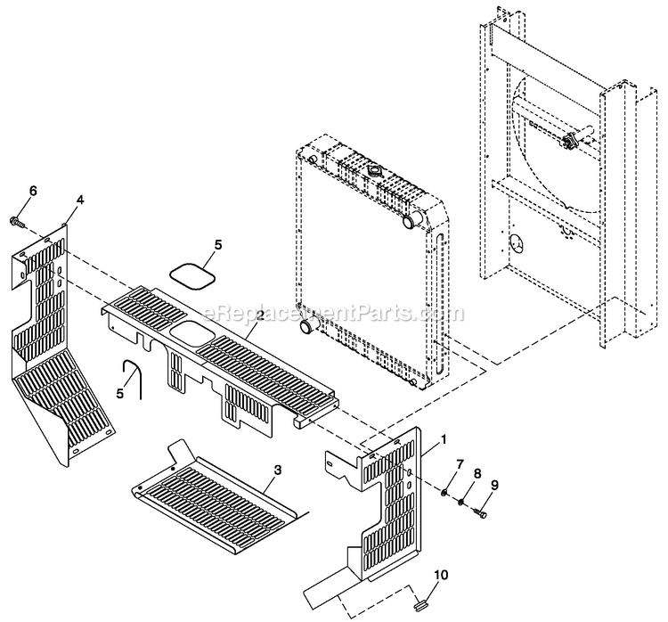 Generac QT15068KNNYA (5749071)(2010) Obs W6.8 277/480 3p Ng O/S Epa -01-05 Generator Engine Guards 5.4l/6.8l C5 Diagram