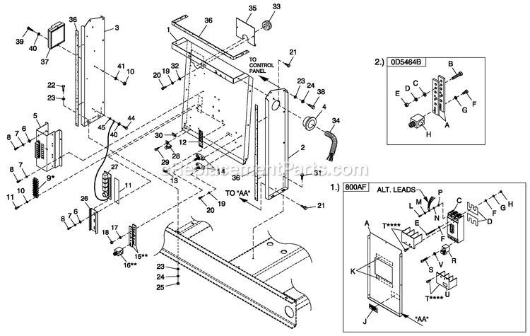 Generac QT15068KNNYA (5749071)(2010) Obs W6.8 277/480 3p Ng O/S Epa -01-05 Generator Ev Cpl C5 H Control 800af Diagram