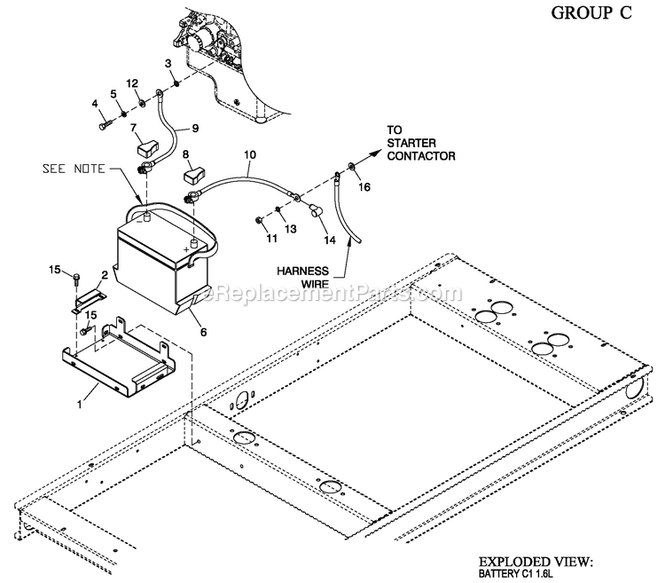 Generac ST02016ANAN (4428735 - 4508789)(2006) Obs 1.6 120/240 1p Ng Alum S -08-22 Generator - Liquid Cooled Ev Battery C1 1.6l Diagram