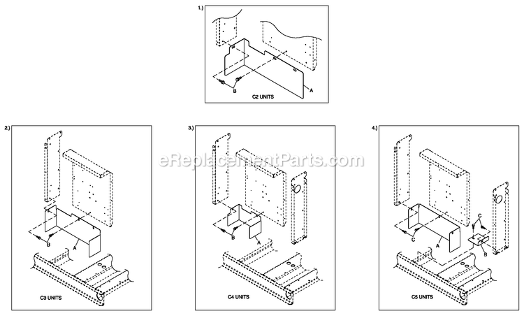 Generac ST04524ANSN (4828801)(2007) Obs 45kw 2.4 120/240 1p Ng Stl -05-11 Generator - Liquid Cooled C4 Cb Connection Box Shielding C2/C4 Diagram