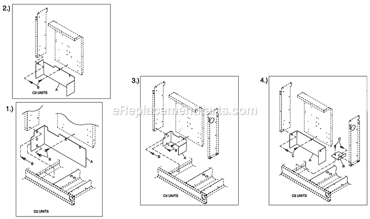 Generac ST04524ANSN (4828801)(2007) Obs 45kw 2.4 120/240 1p Ng Stl -05-11 Generator - Liquid Cooled C4 Cb Connection Box Shielding C2/C4 Diagram