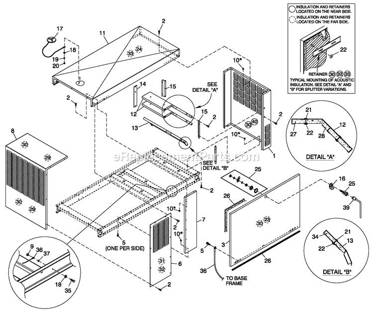 Generac ST04524ANSN (5309522 - 5340787)(2009) Obs 45kw 2.4 120/240 1p Ng Stl -03-09 Generator - Liquid Cooled Enclosure C2 Diagram