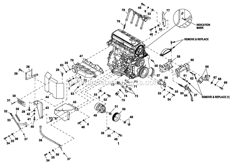 Generac ST06024ANSN (5730869 - 5740331)(2009) Obs 60kw 2.4 120/240 1p Ng St -12-18 Generator - Liquid Cooled Engine Common Parts 2.4l G2 Turbo Diagram