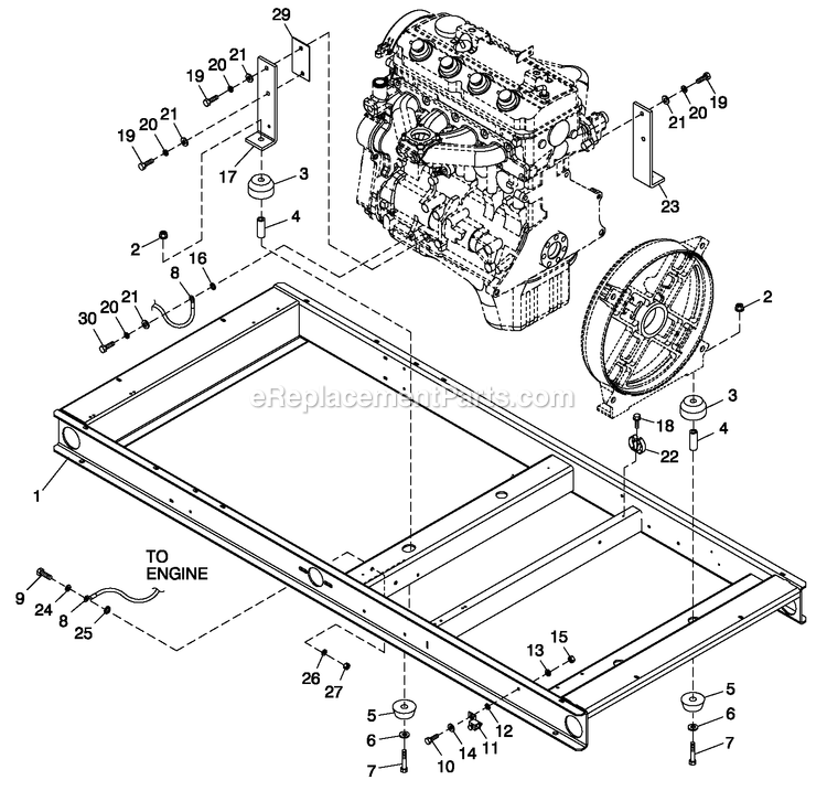 Generac ST06024JVSX (6276920)(2011) Obs 60kw 2.4 120/240 3p Vp St -03-03 Generator Ev Mtg Base 2.4l C2 Diagram