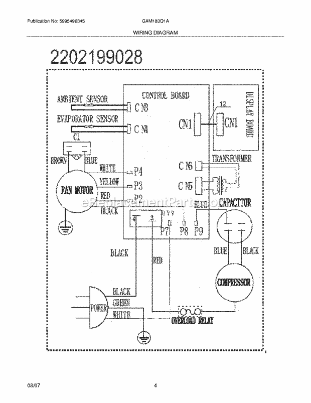 Gibson GAM183Q1A2 Gibson/Air Conditioner Page C Diagram