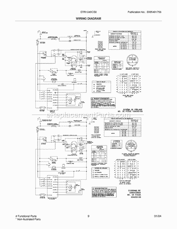 Gibson GTR1040CS0 Residential Washer Page F Diagram