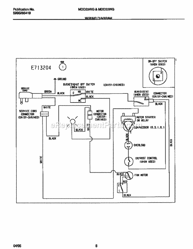 Gibson MDD40WG1 Dehumidifiers - 5995285419 Page D Diagram