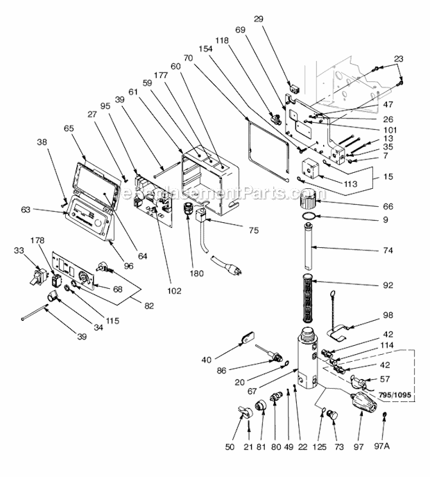 Graco 1595 Ultra Max II Airless Paint Sprayer Page C Diagram