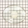 Hamilton Beach Oval Lid, Glass W/white Handle part number: 990006801