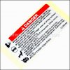 Warning Label - 884070:Metabo HPT (Hitachi)