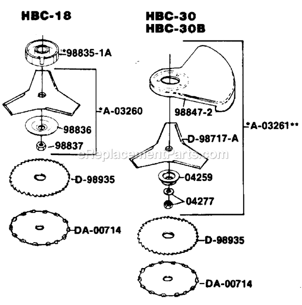 Homelite HBC18 (UT-15075) String Trimmer Page C Diagram