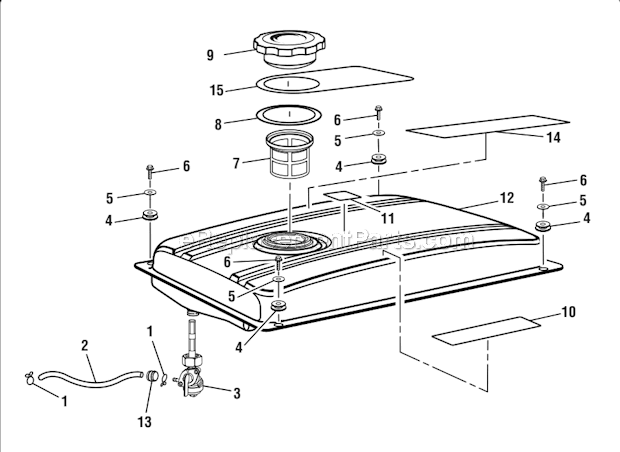 Homelite HGCA5000 5,000 Watt Generator Page B Diagram