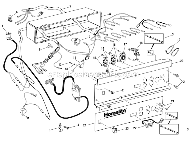 Homelite HGCA5000 5,000 Watt Generator Page C Diagram