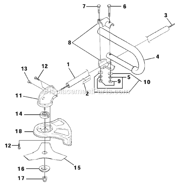 Homelite UT-20681 Expand-it String Trimmer Page B Diagram