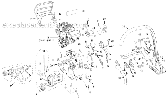 Homelite UT10540 14 In. 35cc Chainsaw Page B Diagram