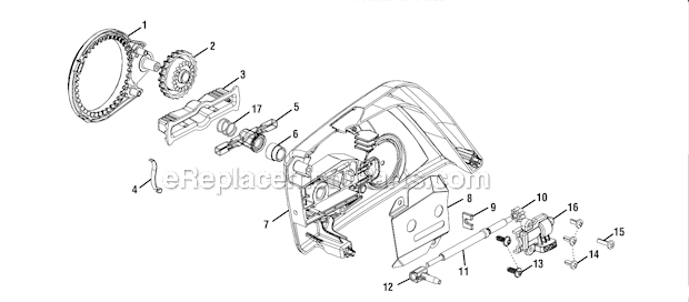 Homelite UT10566 16 In. 38cc Chainsaw Page C Diagram