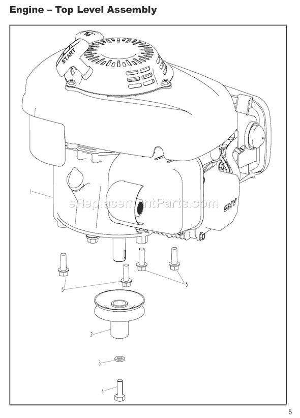 Homelite UT13144 4-Cycle High-Wheel Field Trimmer Page B Diagram