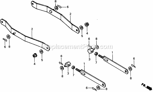 Honda CD4538 (Type SA)(VIN# 1000001-9999999) Lawn Tractor Page E Diagram