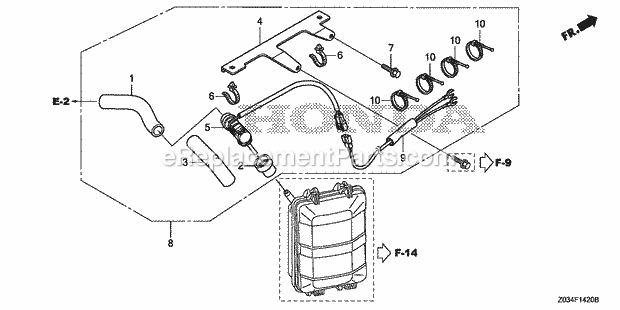 Honda EB3000CK1 (Type AN)(VIN# GCAE-1900001-9999999) Generator Breather Heater Diagram