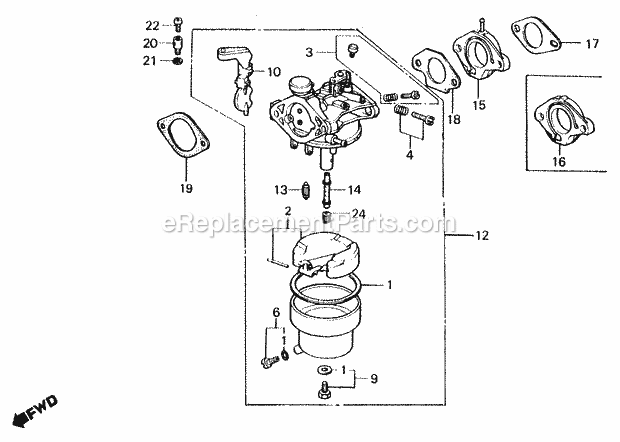 Honda EB3000 (Type A)(VIN# GE300-1000001-9999999) Generator Page I Diagram